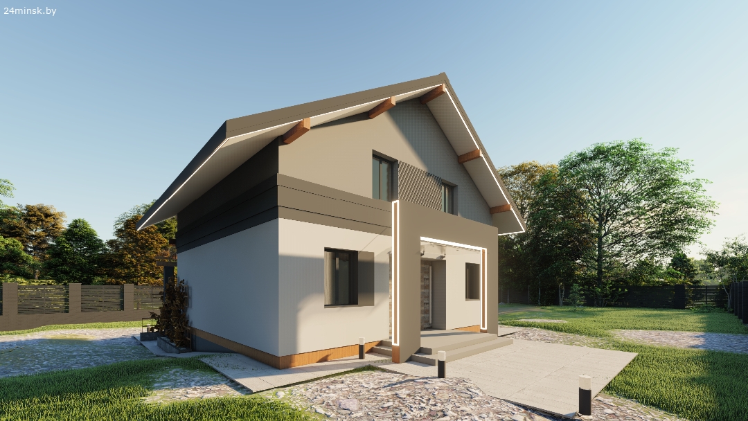 Дизайн ФАСАДОВ здания, цветовое решение фасадов + 3D