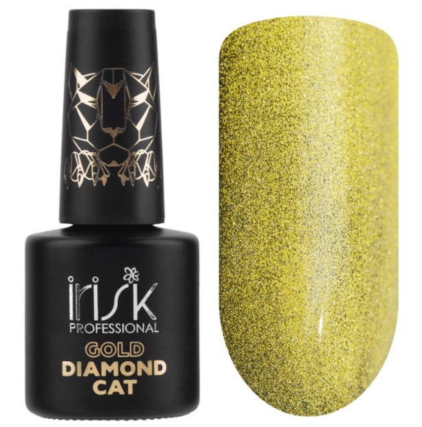 Гель-лак Irisk Кошачий глаз Gold Diamond Cat, 10мл