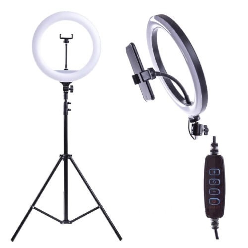 Кольцевая светодиодная лампа со штативом для профессионально