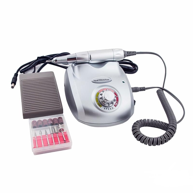 Машинка для маникюра и коррекции ногтей Nail Drill 35w сереб
