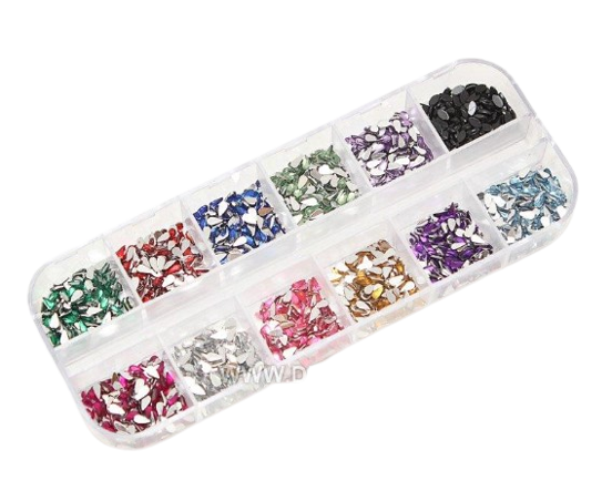 Набор страз в боксе (лепестки) №13