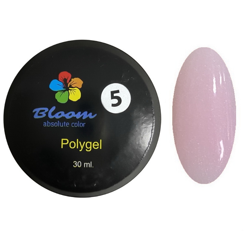 Полигель Bloom №5 30 мл розовый (баночка)