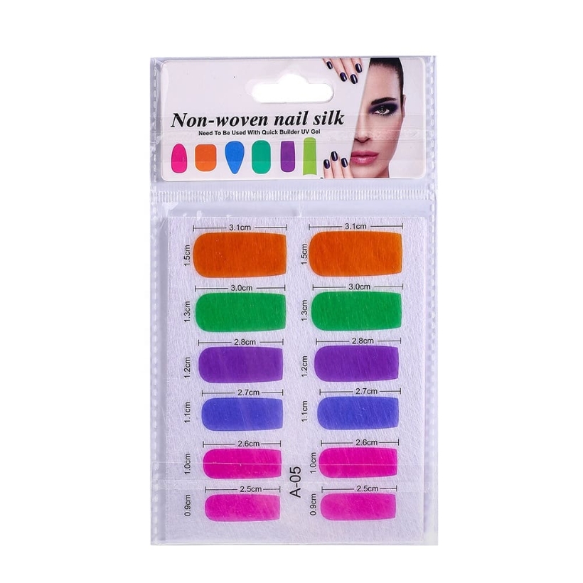 Шелк для ремонта ногтей Non-woven silk, 11*8,5 см (2 пластин