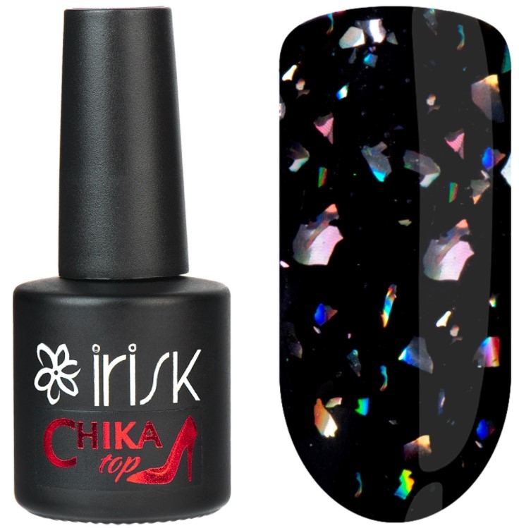 Топ с шиммером без липкого слоя Chika Top Irisk, 10мл (10 Mu